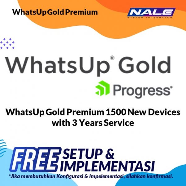 WhatsUp Gold Premium 1500 New Devices with 3 Years Service