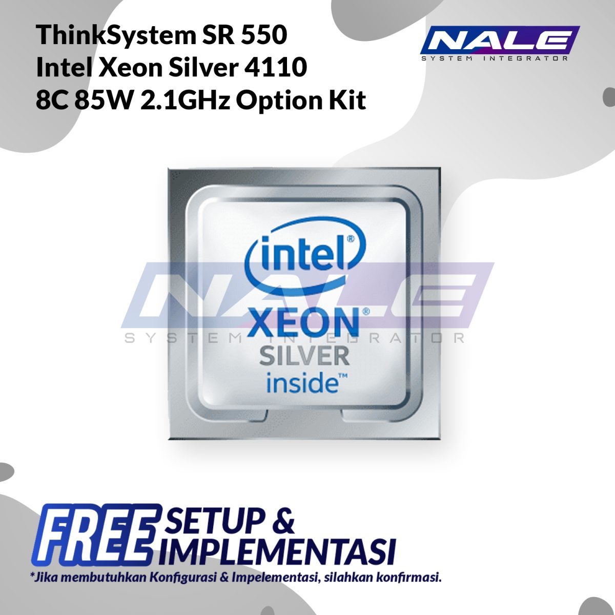 ThinkSystem SR550 Intel Xeon Silver 4110 8C 85W 2.1GHz Option Kit (4XG7A07195) - Gambar 1