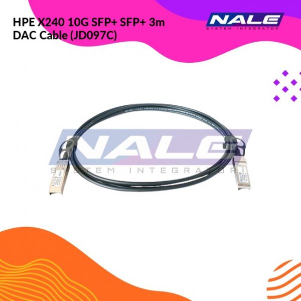 HPE X240 10G SFP+ SFP+ 3m DAC Cable (JD097C)