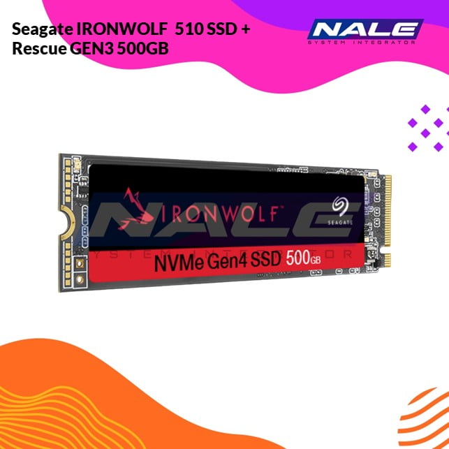 ZP500NM3A002 Seagate IRONWOLF 525 SSD + Rescue GEN4 500GB - Gambar 1